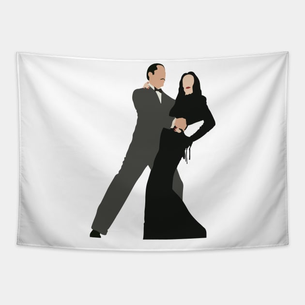 Gomez and Morticia Tapestry by FutureSpaceDesigns