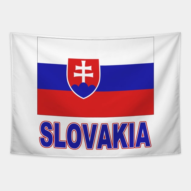 The Pride of Slovakia - Slovak Flag Design Tapestry by Naves