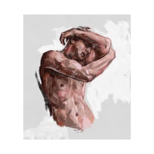 Illustration of a naked man. T-Shirt