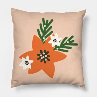 Poinsettias Pillow