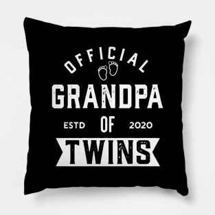 Grandpa of Twins Pillow