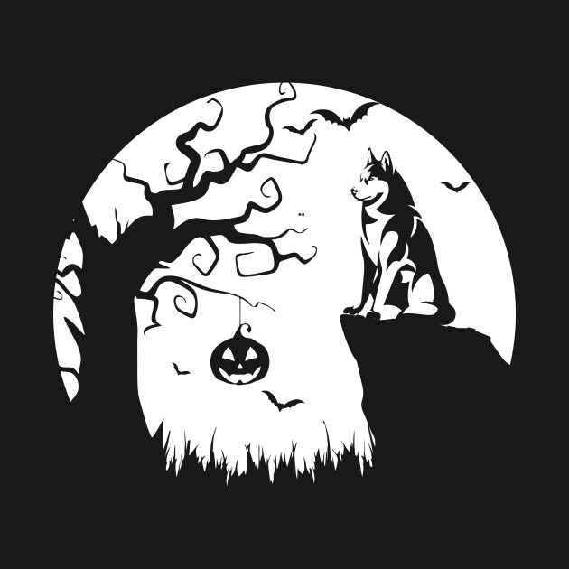 Disover Siberian Husky Dog Halloween Witch Costume Styled Husky Mom - Husky - T-Shirt