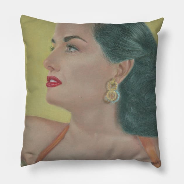 Jane Russell Pillow by jkarenart