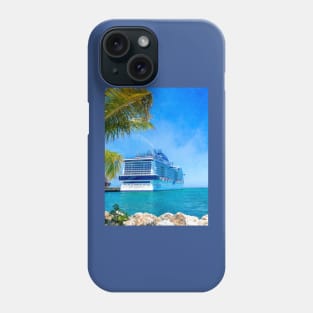 MSC Meraviglia Docked in Dominican Republic Phone Case