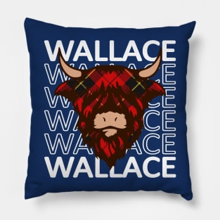 Clan Wallace - Hairy Coo Pillow