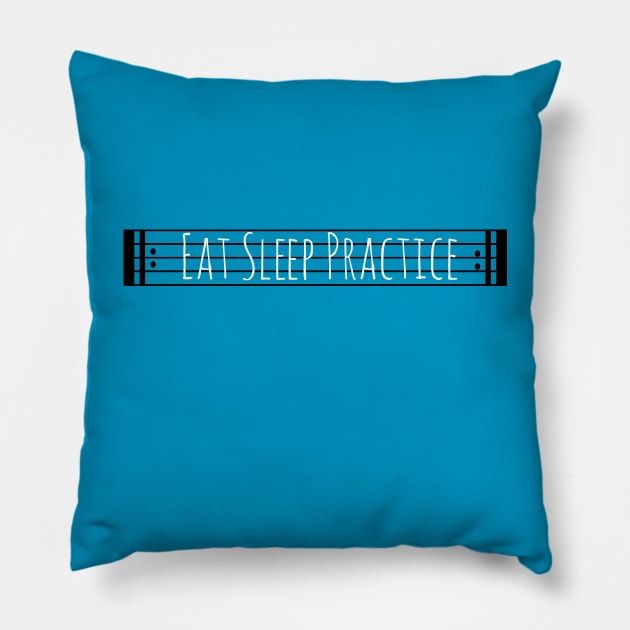 Eat Sleep Practice Repeat Pillow by GeneticRambles