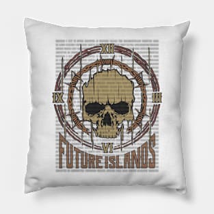 Future Islands Vintage Skull Pillow