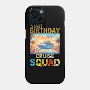 50Th Birthday Cruise Squad 2024 Matching Family Phone Case