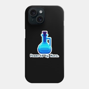 Blue Potion Bottle - Powered by Mana Phone Case