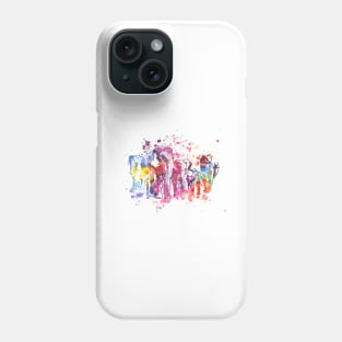 Elephants Splash Phone Case