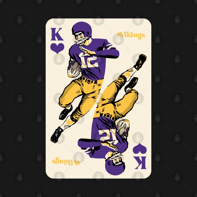 Minnesota Vikings King of Hearts by Rad Love