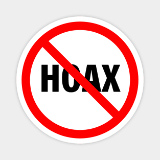 Simple Stop hoax symbol Magnet