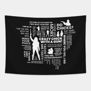 Wynonna Earp Word Cloud Tapestry