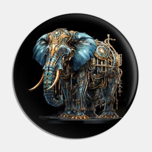 Steampunk Animals Elephant Pin