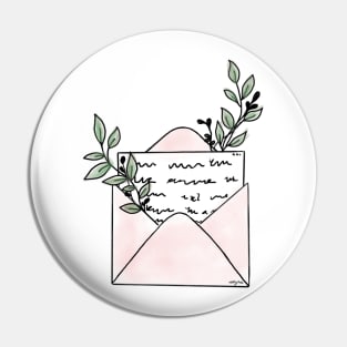 plant mail watercolor Pin