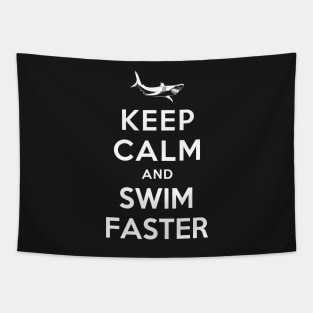 KEEP CALM AND SWIM FASTER Tapestry