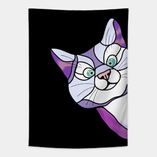 Cat peking Windows Tapestry