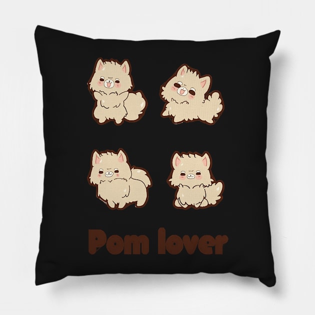 Pom lover Pillow by Welde2002