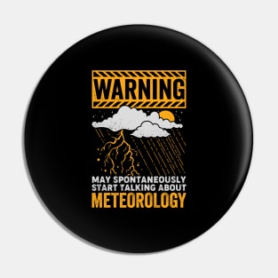 Meteorology Weather Forecaster Meteorologist Gift Pin