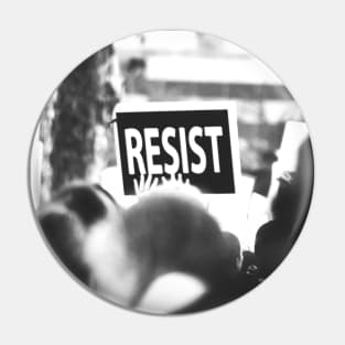 Black Lives Matter We Resist Pin