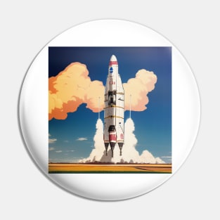 Vintage Rocket Launch Pin