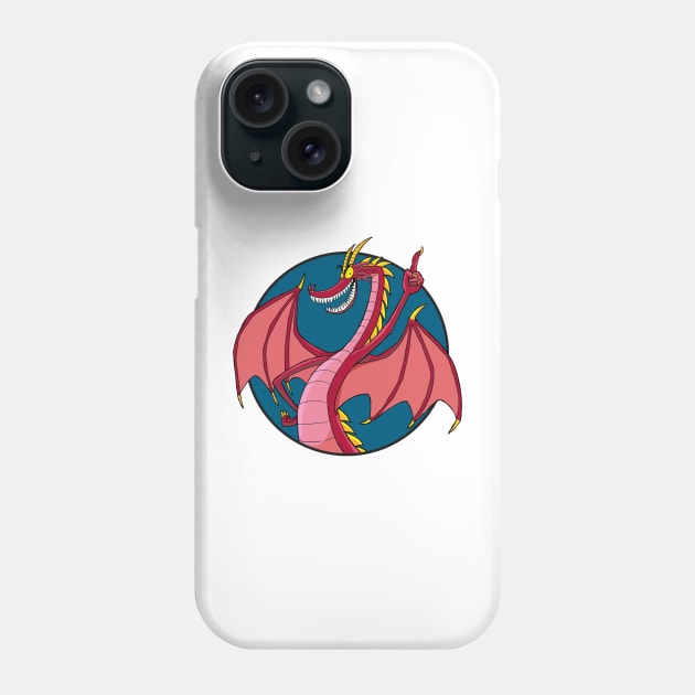 Hildegard Gretchwyrm in a circle Phone Case by Slack Wyrm