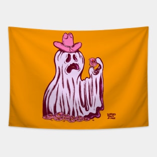 Monster Cookie Ghost Cooke pink Tapestry