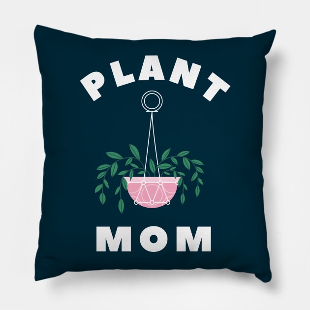 Plant Mom, Plant Lady , Plant mama, Plant mom git, Plant lover gift,  Plant Parent gift , V2 V1 Dark Pillow by MyWildOak