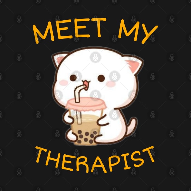 My Cat Is My Therapist Graphi by see mee