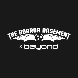 The Horror Basement & Beyond Logo White Letters T-Shirt