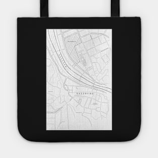 Salzburg, Austria, Map Illustration Tote