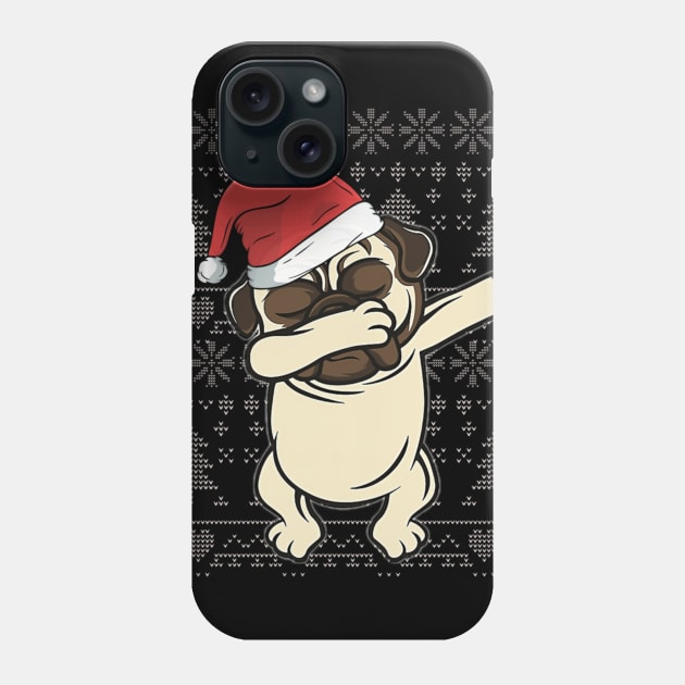 pug christmas Phone Case by Christyn Evans