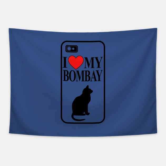 I Love My Bombay Tapestry by jerranne