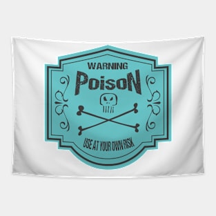 Vintage Poison Blue Label Tapestry