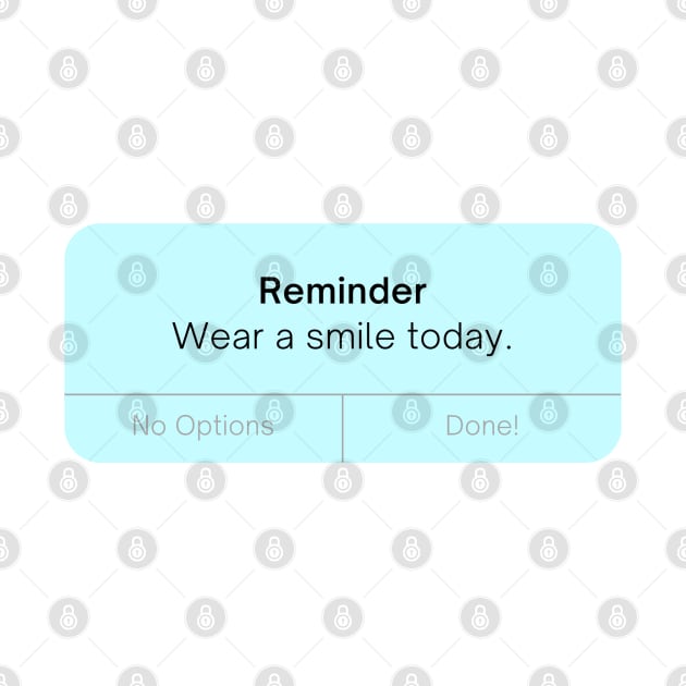 Smile Reminder by stickersbyjori