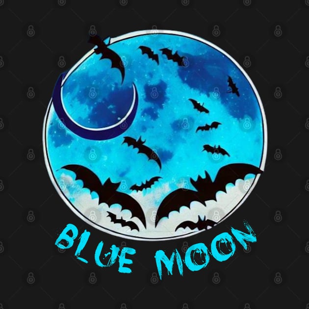 Blue moon bat by Yonfline