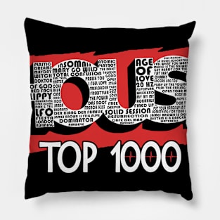 House Top 1000 dubbel bedrukt zwart Pillow