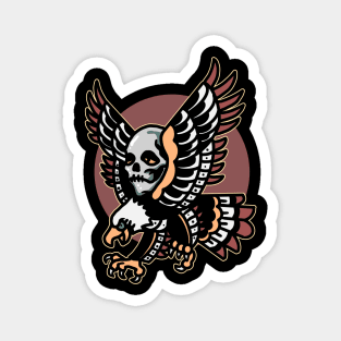 skull eagle tattoo Magnet