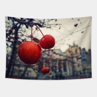 red berries Tapestry