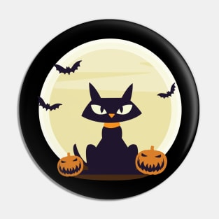 Cool Cat on Halloween! Pin