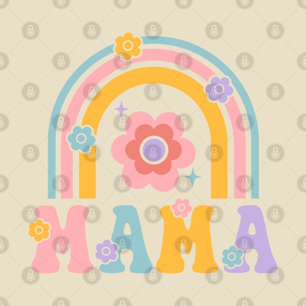 Mama; mother; mum; mom; gift; mother's day; love; rainbow; cute; pretty; pastels; flowers; gift for mom; gift for mum; gift for mother; super cute; by Be my good time