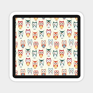 Cute owl print Magnet