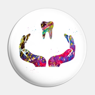 Dental Care Art Pin