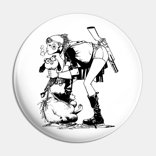 Tank Girl² (Monochrome) Pin by HortusMornsEst