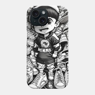 Anime Boy with Shoes Phone Case