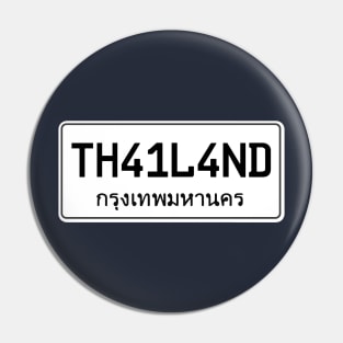 Thailand car plate Pin