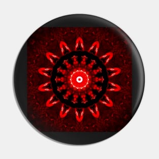 Ominous Red Kaleidoscope pattern (Seamless) 12 Pin