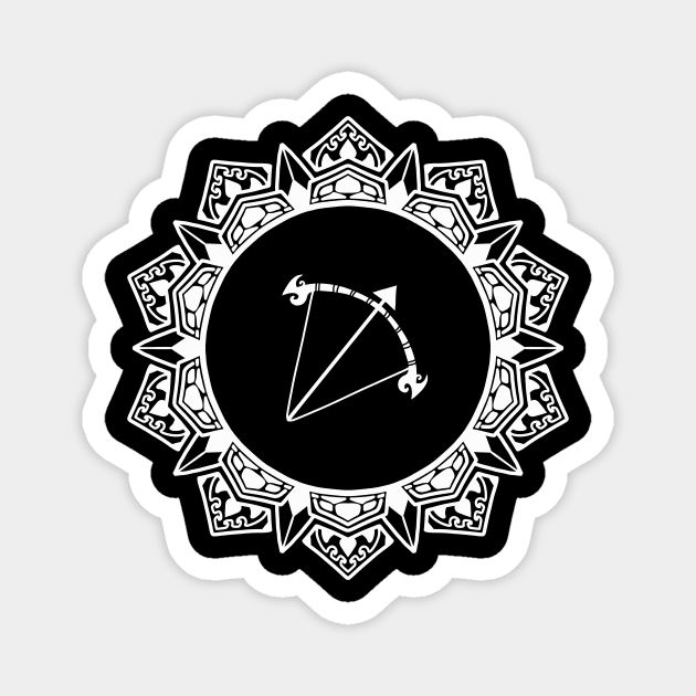 Sagittarius zodiac design Magnet by JustDoodle