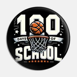 100th day of school Basketball 100th Day Balls Boys kids Pin