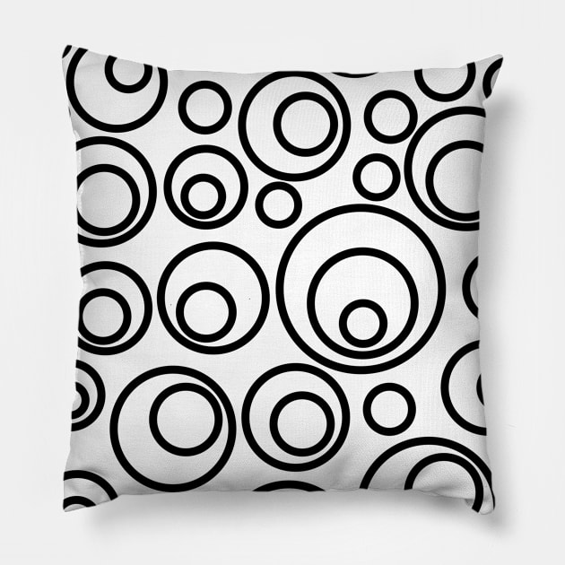 Circles Pillow by Looly Elzayat